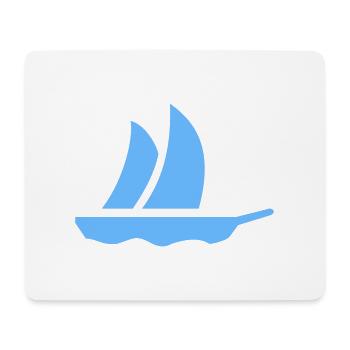 Segelboot (1c) - Mouse Pad (horizontal) - white - Front