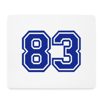 83 - Mousepad (Querformat) - Weiß - Vorne