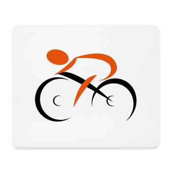 cyclisme - Tapis de souris (format paysage) - blanc - Devant