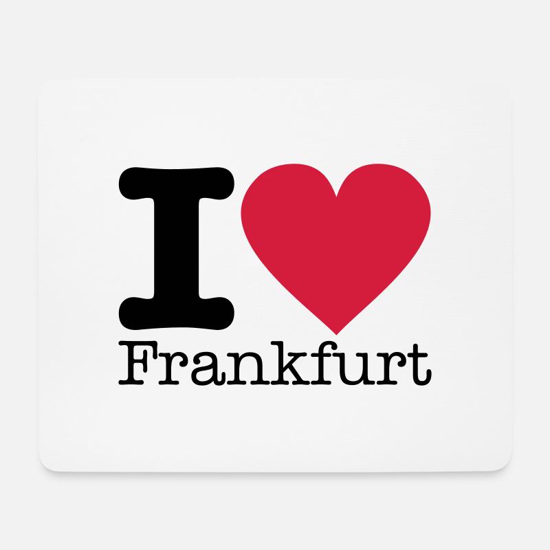 i_love_frankfurt_1 - Mouse Pad (horizontal) - white