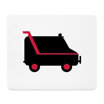 Transporter / van (2c) - Mousepad (Querformat) - Weiß - Vorne