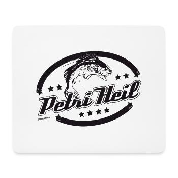 Petri Heil - Mousepad (Querformat) - Weiß - Vorne