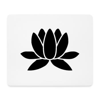 lotus flower - Mouse Pad (horizontal) - white - Front