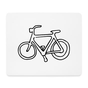 Fahrrad,Rad,Sommer,Zyklus,Fahrt,Spaß,Pedal,Ausflug - Mousepad (Querformat) - Weiß - Vorne