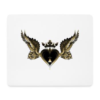 breizh Herzen Hermine Bretonischen Krone - Mousepad (Querformat) - Weiß - Vorne