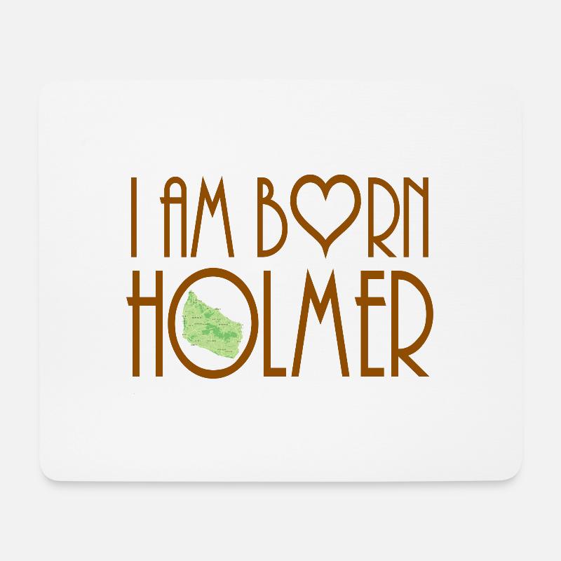 i am bornholmer - Mouse Pad (horizontal) - white