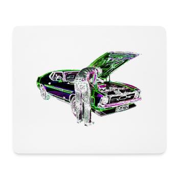 Schrauber Iinvert - Mousepad (Querformat) - Weiß - Vorne