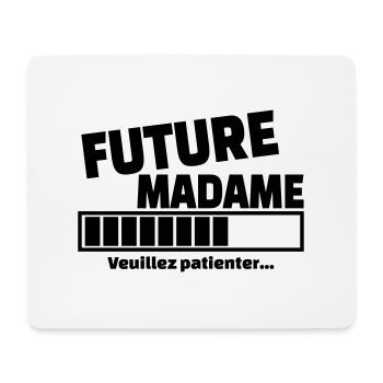 future madame - Tapis de souris (format paysage) - blanc - Devant