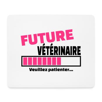future vétérinaire - Tapis de souris (format paysage) - blanc - Devant