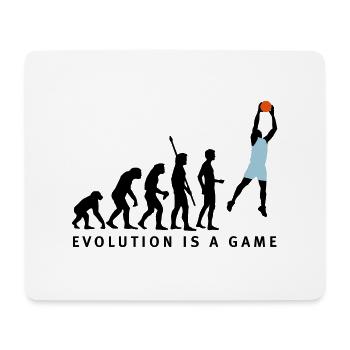 evolution_basketball_072011_b_3c - Mousepad (Querformat) - Weiß - Vorne