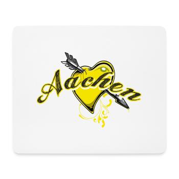 Aachen - Mousepad (Querformat) - Weiß - Vorne