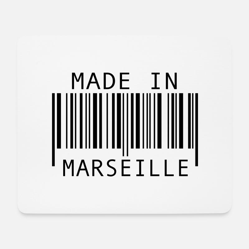 Made in Marseille - Mousepad (Querformat) - Weiß