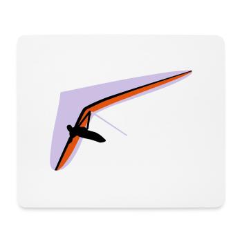 Hängegleiter - Mousepad (Querformat) - Weiß - Vorne