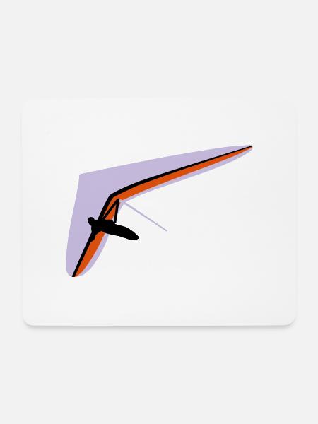 Hängegleiter - Mousepad (Querformat) - Weiß