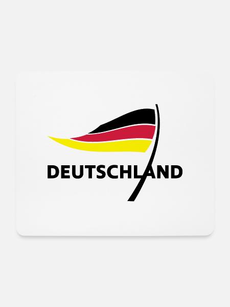 Deutschland - Mousepad (Querformat) - Weiß