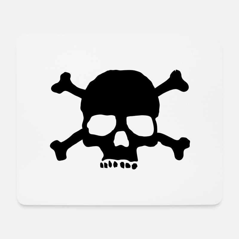 Skull Pirate - Mouse Pad (horizontal) - white