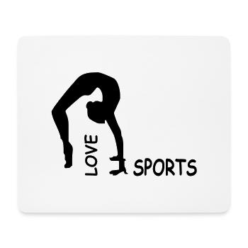 fitness - Mousepad (Querformat) - Weiß - Vorne