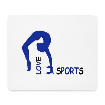 fitness - Mousepad (Querformat) - Weiß - Vorne
