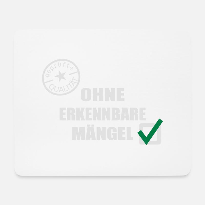 Oldies Gütesiegel geprüfte Qualität Geburtstag - Mousepad (Querformat) - Weiß