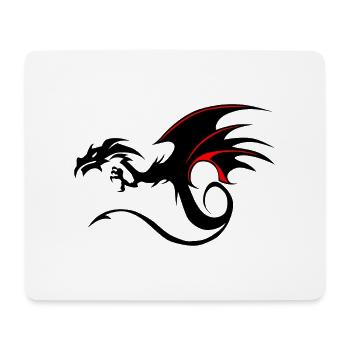 dragon tribal tatouage forme 20049 x - Tapis de souris (format paysage) - blanc - Devant