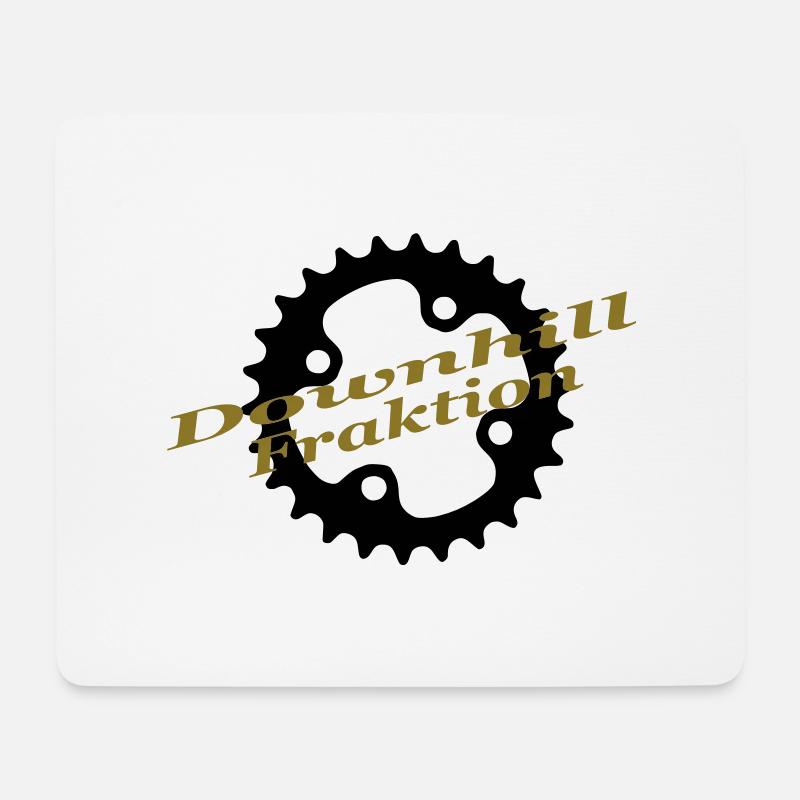 downhill fraktion - Mousepad (Querformat) - Weiß