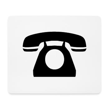 telephone - Tapis de souris (format paysage) - blanc - Devant