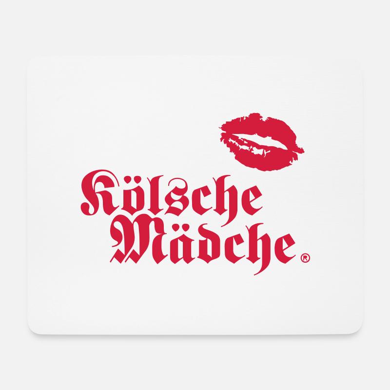 Kölsche Mädche Kiss - Cities - Mousepad (Querformat) - Weiß