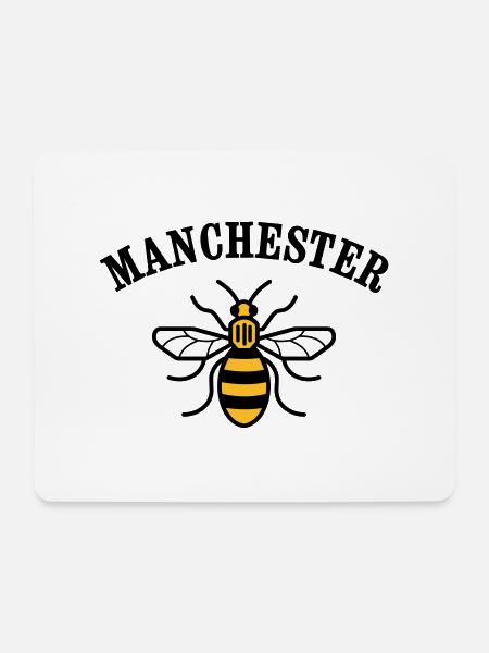 MCR MANCHESTER BEE - Mouse Pad (horizontal) - white