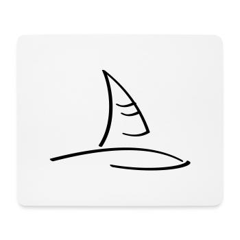 Windsurfen / wind surfing (1c) - Mouse Pad (horizontal) - white - Front