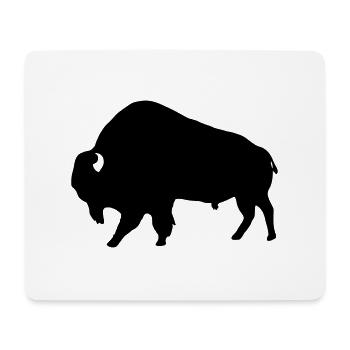Bison - Mouse Pad (horizontal) - white - Front