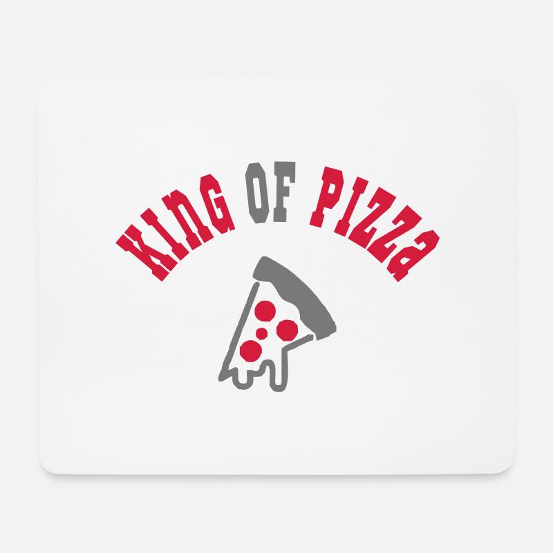 Pizza - Mousepad (Querformat) - Weiß