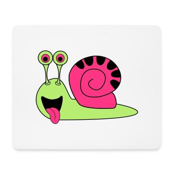 schnecke - Mouse Pad (horizontal) - white - Front