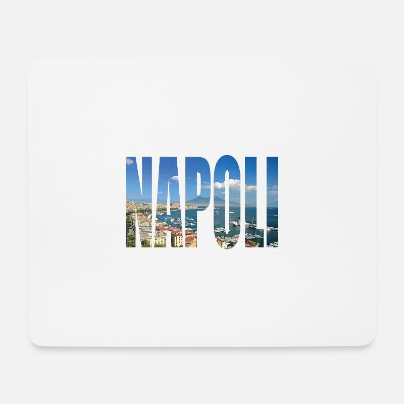 NAPOLI ITALIA - Mousepad (Querformat) - Weiß