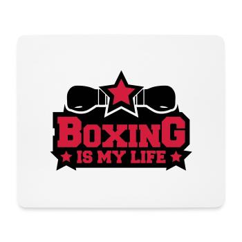 boxing_is_my_life_c2 - Mousepad (Querformat) - Weiß - Vorne