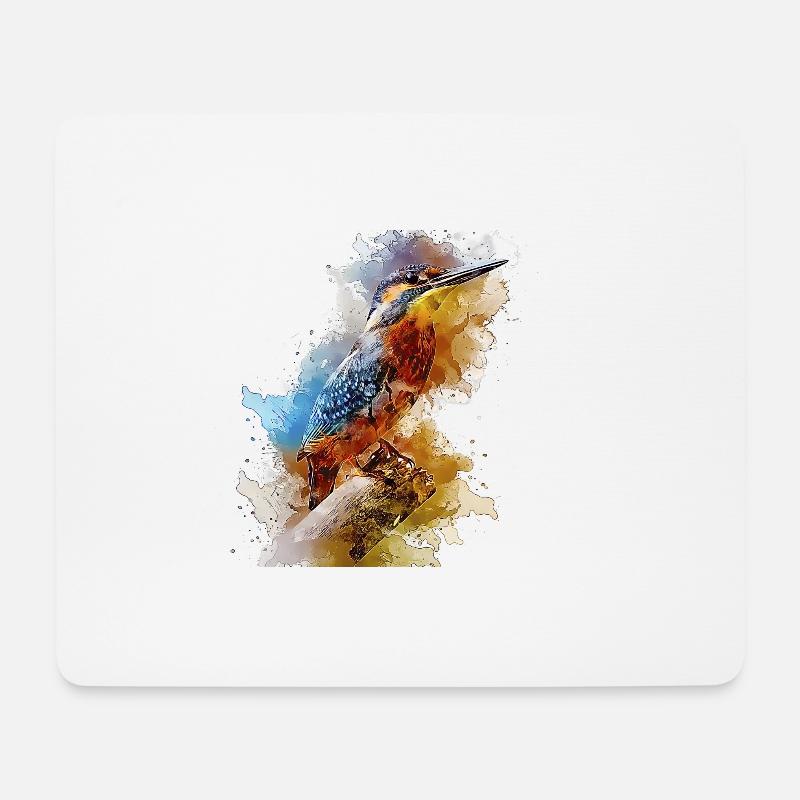 Vogel - Mousepad (Querformat) - Weiß