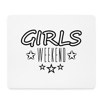 design stars weekend weekend girls trip vacation - Mouse Pad (horizontal) - white - Front