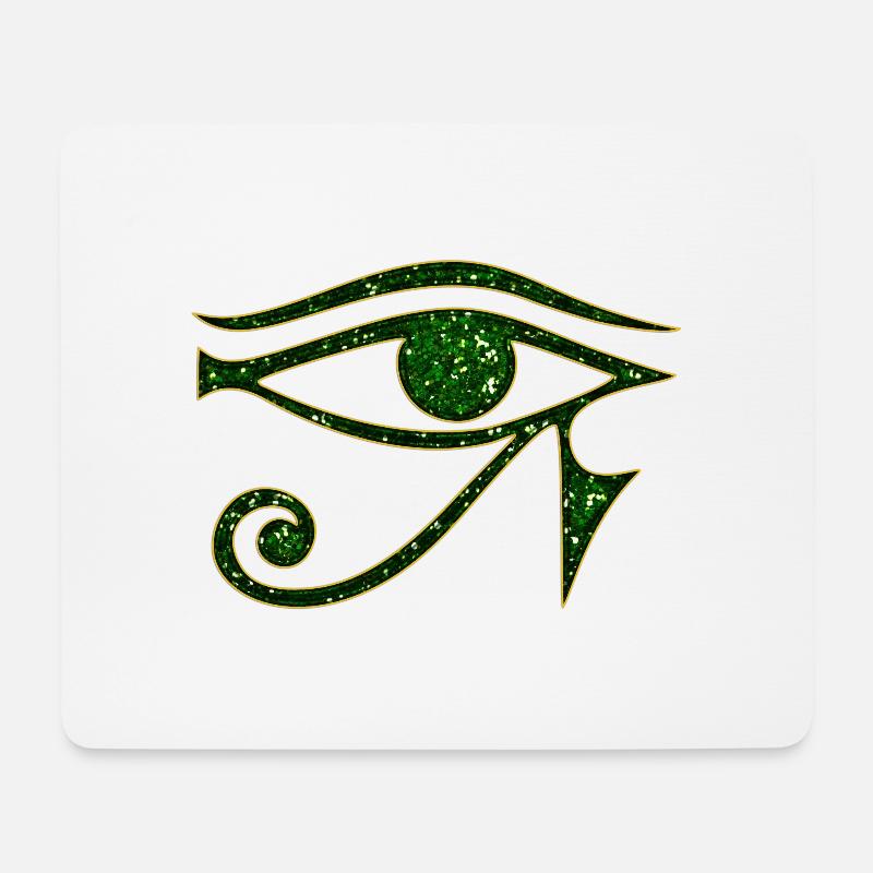 Auge des Horus, Horusauge, Ägypten, Schutzsymbol - Mousepad (Querformat) - Weiß