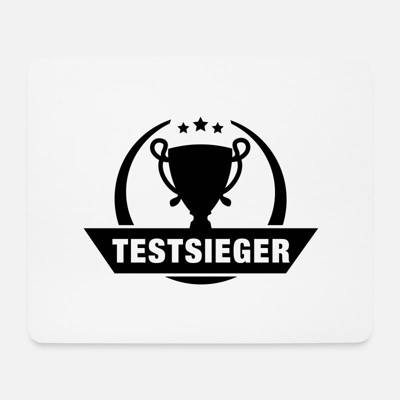 testsieger_f1 - Mousepad (Querformat) - Weiß