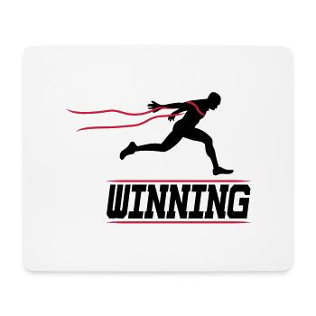 running runner winning 2c I - Mousepad (Querformat) - Weiß - Vorne