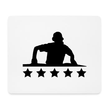 best_dj_a1 - Mouse Pad (horizontal) - white - Front