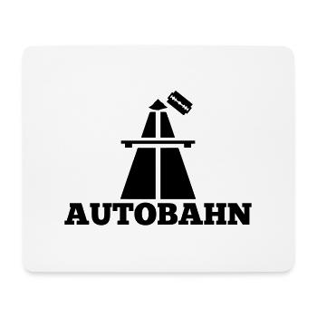 Koks Autobahn - Mousepad (Querformat) - Weiß - Vorne