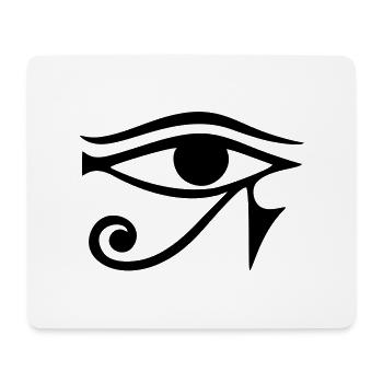 EYE of Horus/ Re, reverse moon eye of Thoth/ - Mouse Pad (horizontal) - white - Front