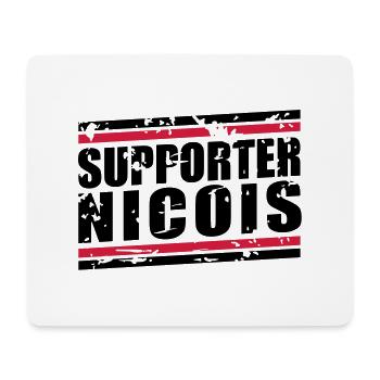 Supporter Nicois vintage - Tapis de souris (format paysage) - blanc - Devant