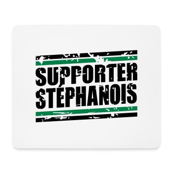 Supporter Stéphanois vintage - Tapis de souris (format paysage) - blanc - Devant