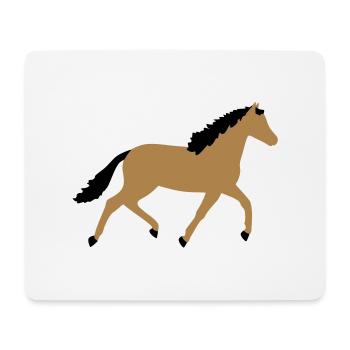 Pferd vektor - Mousepad (Querformat) - Weiß - Vorne