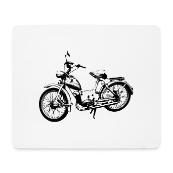 Moped Simson SR 2 - Tapis de souris (format paysage) - blanc - Devant