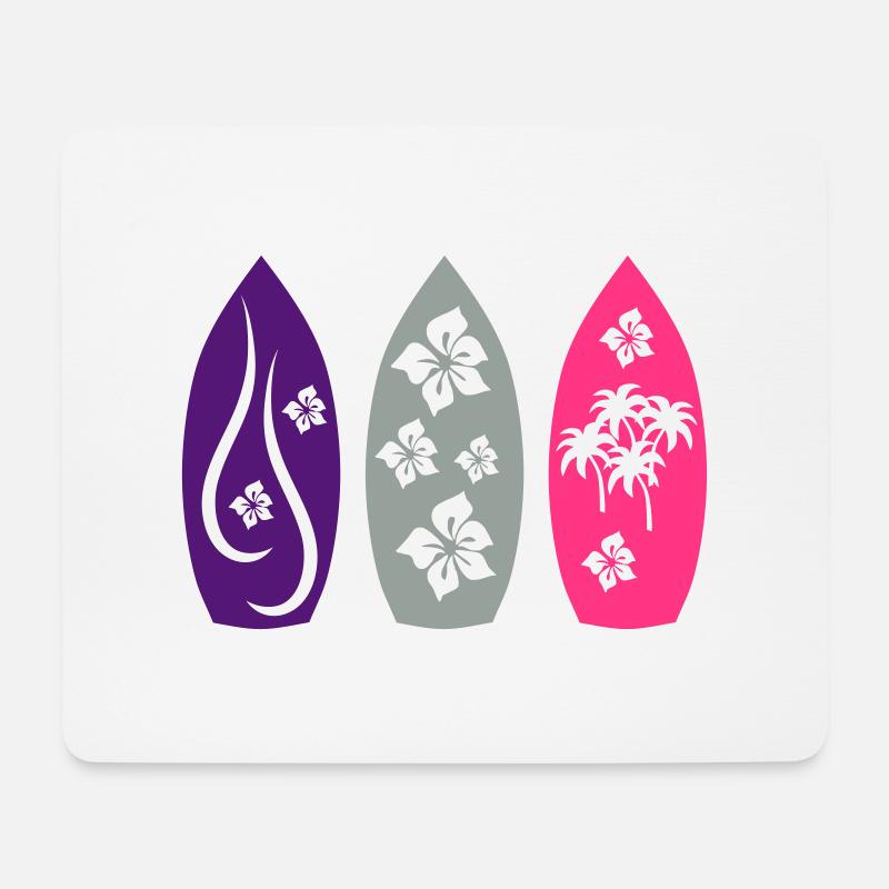 surfing - Mousepad (Querformat) - Weiß
