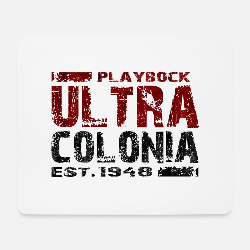 Playbock Ultra Colonia - Mousepad (Querformat) - Weiß