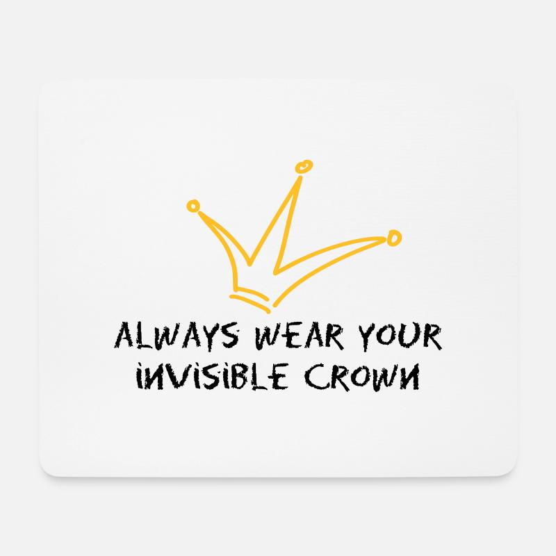 crown - Mousepad (Querformat) - Weiß