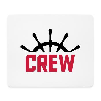 Crew Steuerrad Design - Mousepad (Querformat) - Weiß - Vorne